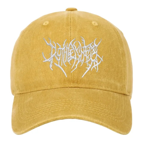 Washed Cotton Baseball Cap with Embroidered Logo