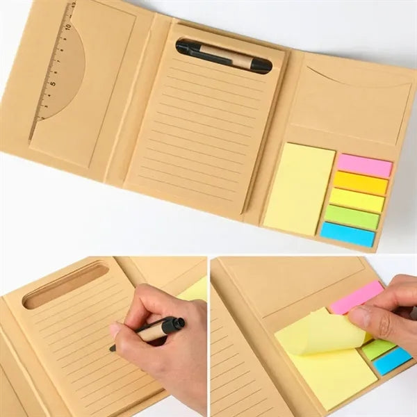 Kraft Paper Office Notepad Set