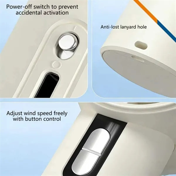 AirBoost Portable 100 Speeds Handheld Fan