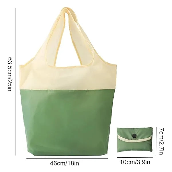 Large Recycled Waterproof Foldable Shopping Tote Bag