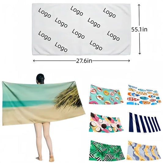 Full Color Quick Dry Oversized Beach Towel 28" x 55"