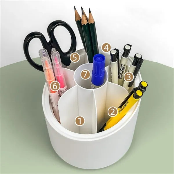 Rotating Plastic Spinning Desktop Desk Organizer