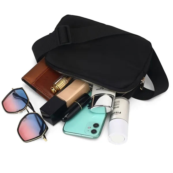 Waterproof Nylon Fanny Pack Crossbody Chest Bag Waist Bag