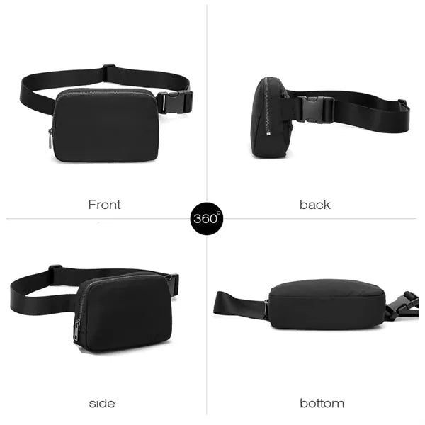 Waterproof Nylon Fanny Pack Crossbody Chest Bag Waist Bag