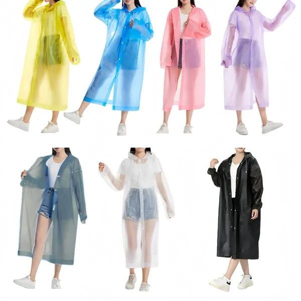 EVA Adult One Piece Thickened Raincoat