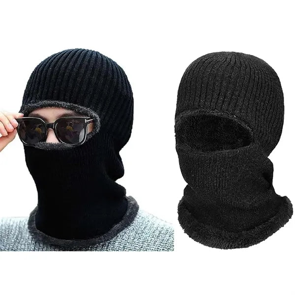 3-in-1 Windproof Thermal Fleece Beanie with Neck & Ear Cover