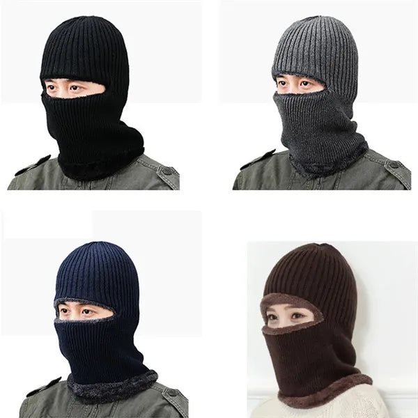 3-in-1 Windproof Thermal Fleece Beanie with Neck & Ear Cover