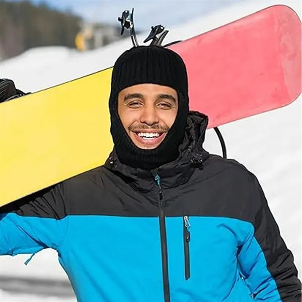 3-in-1 Windproof Thermal Fleece Beanie with Neck & Ear Cover