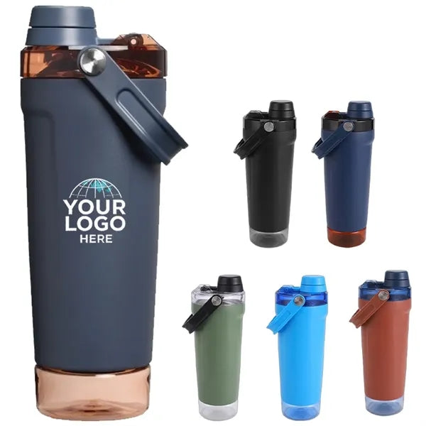 24 Oz Stainless Steel Insulated Shaker Bottle With Handle
