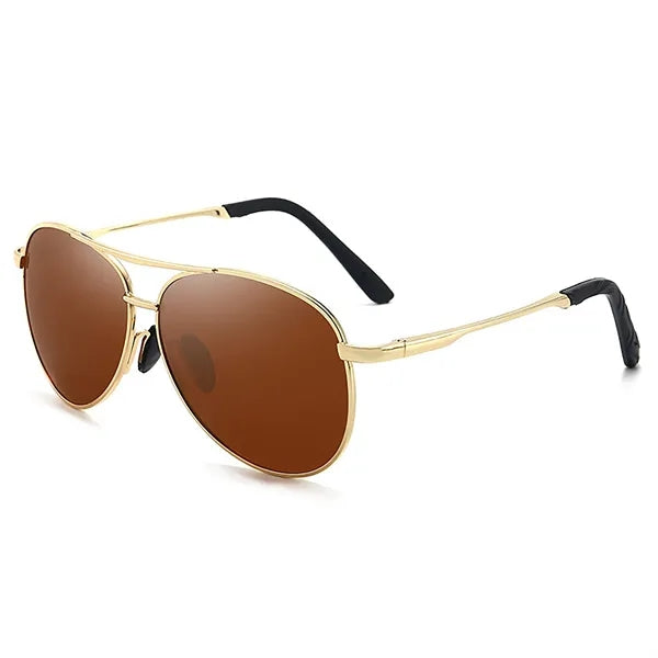 Polarized Metal Aviator Sunglasses