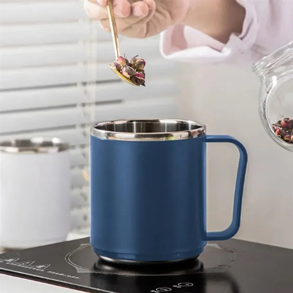 15.5 Oz Stainless Steel Insulated Coffee Cup with Lid
