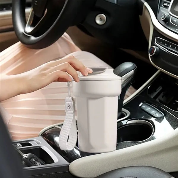 16 Oz Stainless Steel Octagon Insulated Coffee Cup