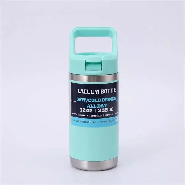 12oz Double Wall Vacuum Insulated Kids Water Bottle