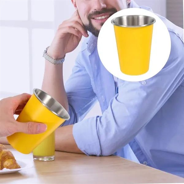 12 Oz Stainless Steel Beer Beverage Cup