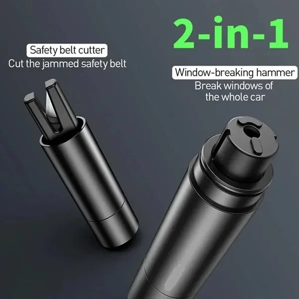 2-in-1 Mini Car Safety Hammer with Seatbelt Cutter