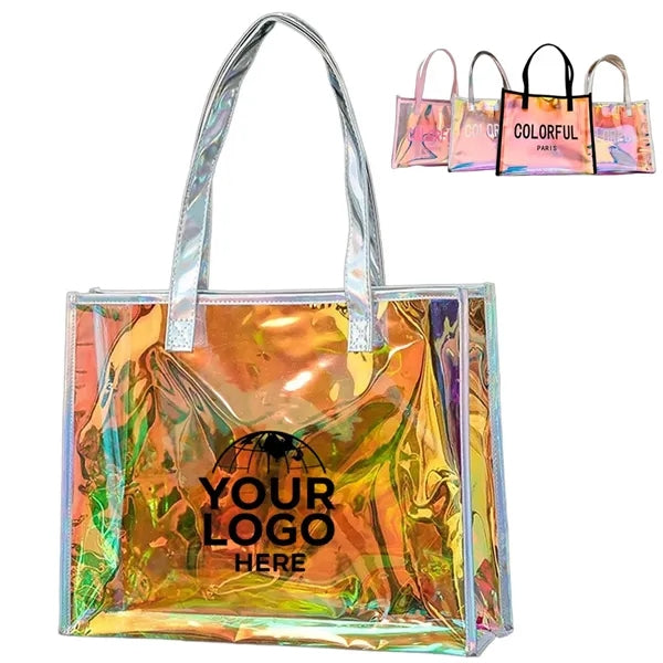 PVC Laser Holographic Transparent Tote Bag