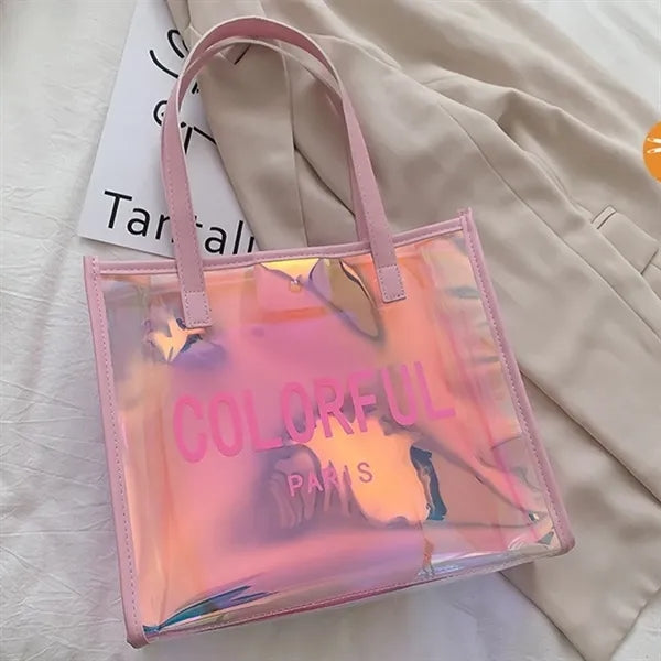 PVC Laser Holographic Transparent Tote Bag