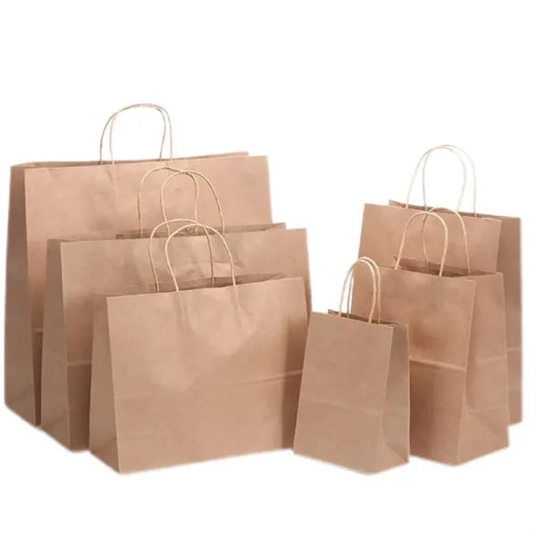 Full Color Kraft Paper Shopping Tote Bag