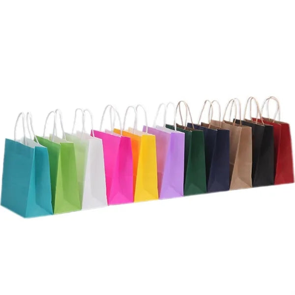 Full Color Kraft Paper Shopping Tote Bag