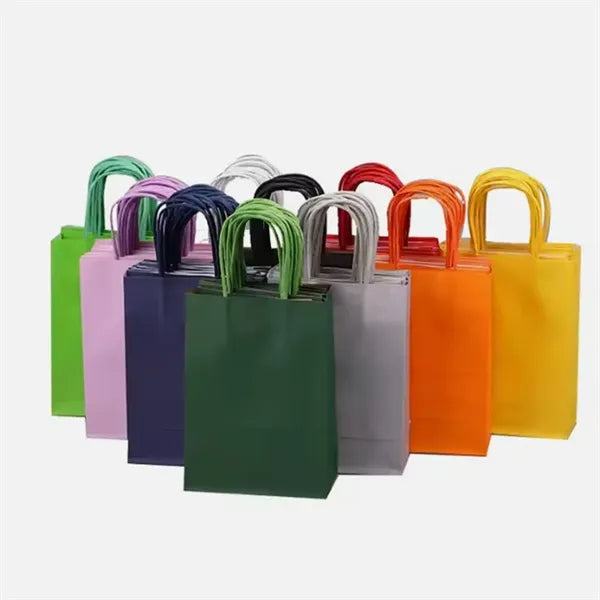 Full Color Kraft Paper Shopping Tote Bag
