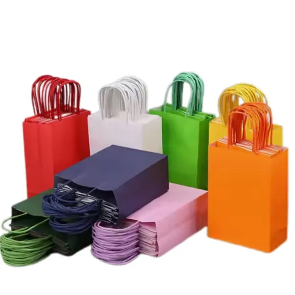 Full Color Kraft Paper Shopping Tote Bag