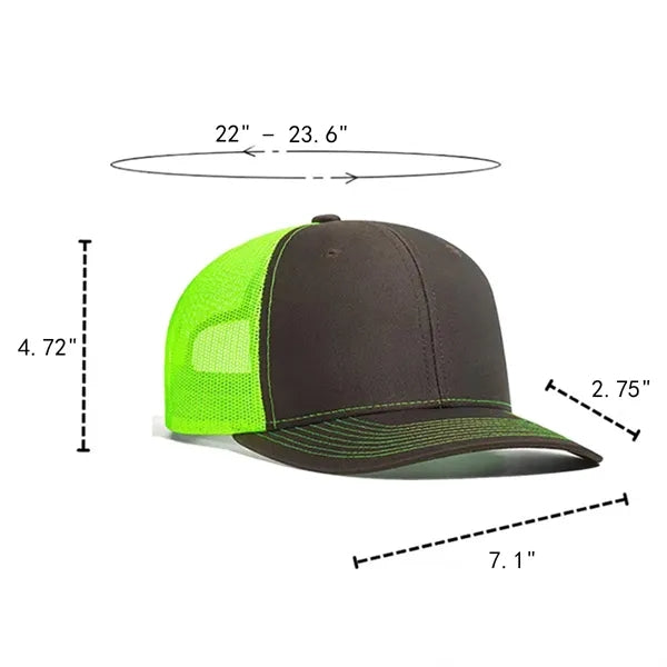 Mesh Trucker Baseball Cap with Adjustable Snapback