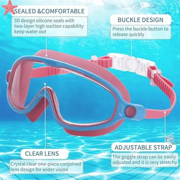 Anti-Fog Waterproof Swimming Goggles for Kids and Teens