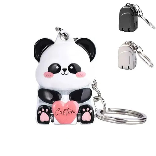 Red Panda Shaped Stainless Steel Mini Pendant Nail Clipper