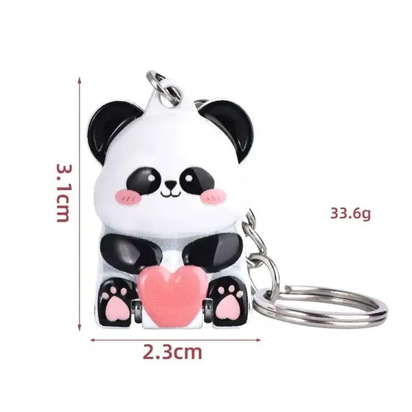 Red Panda Shaped Stainless Steel Mini Pendant Nail Clipper