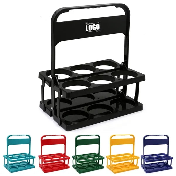 Foldable 6 Cup Drink Carrier with Handle