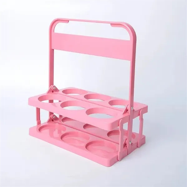 Foldable 6 Cup Drink Carrier with Handle