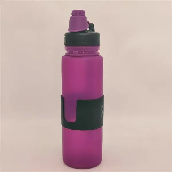 Collapsible Silicone Sports Water Bottle
