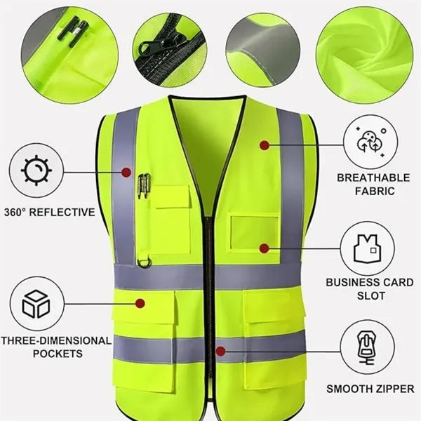 Reflective High Visibility Safety Vest