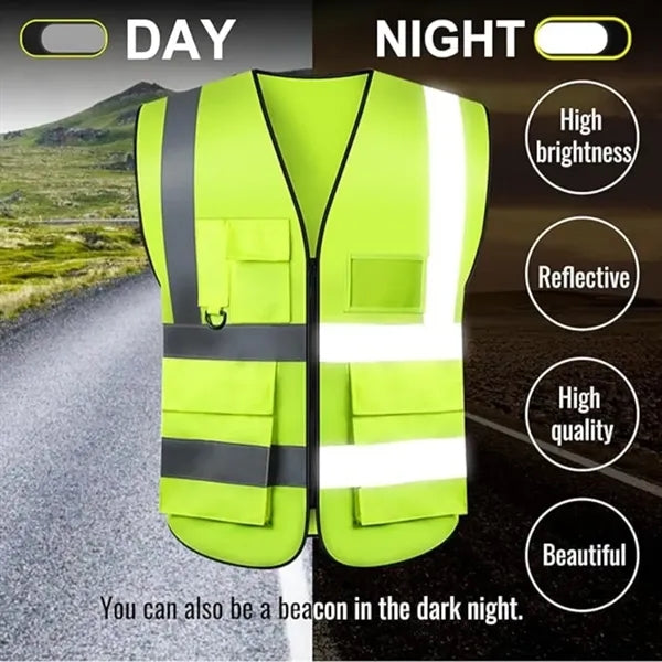 Reflective High Visibility Safety Vest