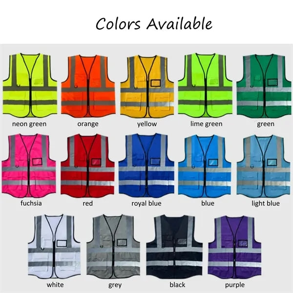 Reflective High Visibility Safety Vest