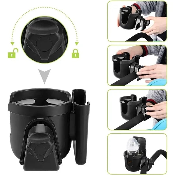2 in 1 Stroller Wheelchair Cup & Phone Holder