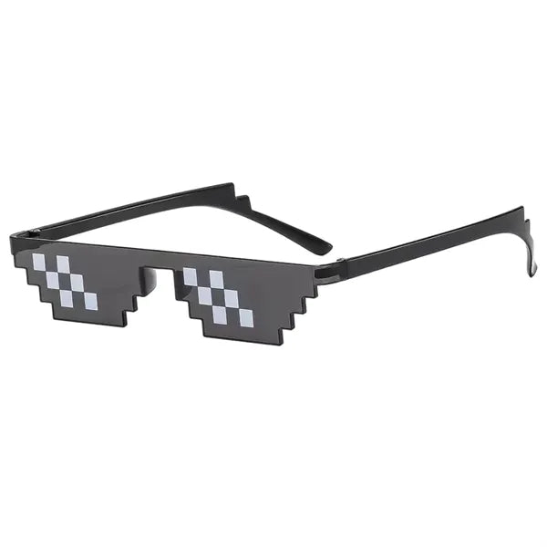 Narrow Pixel Mosaic Sunglasses