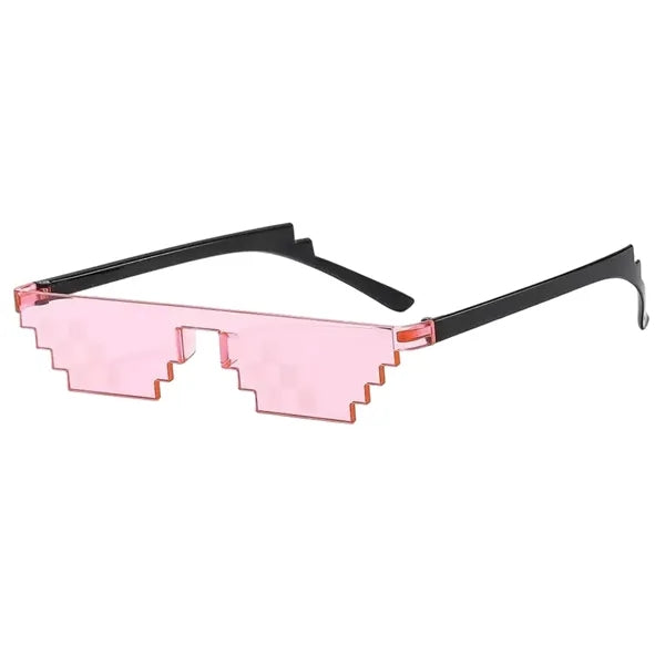 Narrow Pixel Mosaic Sunglasses