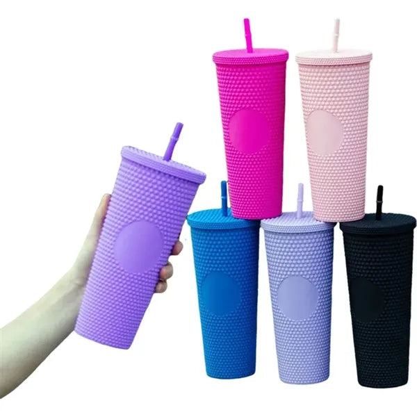 24oz Double Wall Plastic Durian Cup