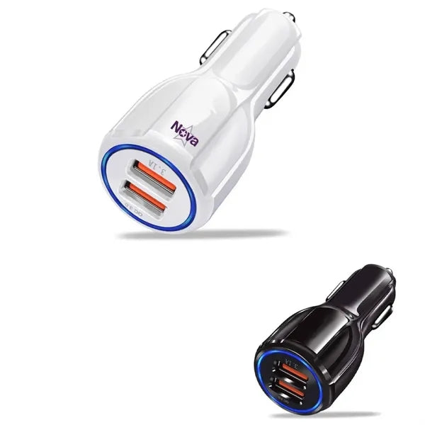 QC 3.0 Dual USB Car Charger