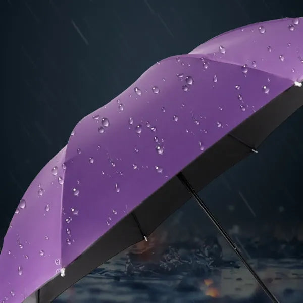 38" Anti UV Silver Coated Folding Sun Rain Travel Umbrella