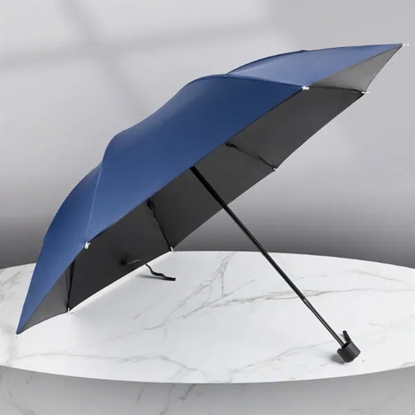 38" Anti UV Silver Coated Folding Sun Rain Travel Umbrella