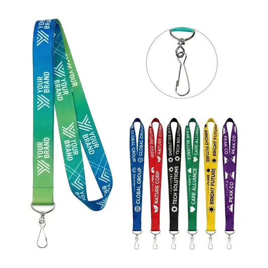 Premium 3/4" Sublimated Event Lanyard w/ Metal J Hook