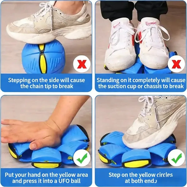 6-Light UFO Stomp & Squeeze Stress Ball