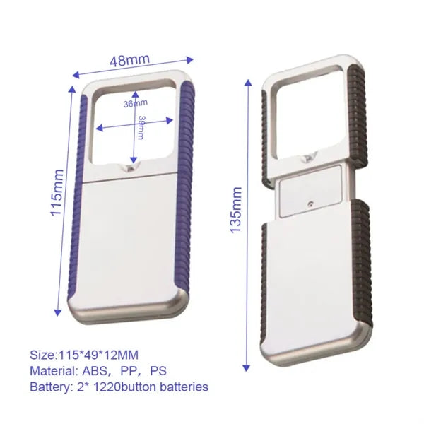 Portable Folding Light Magnifying Glass