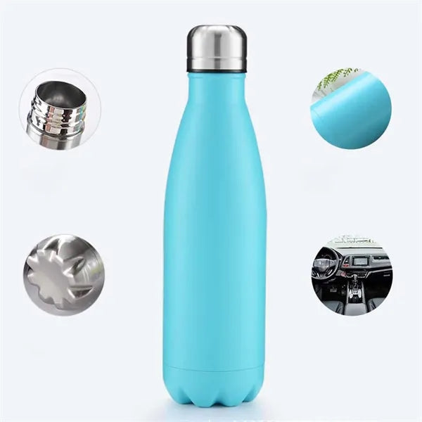 17 oz Double Wall Vacuum Stainless Steel Water Bottles