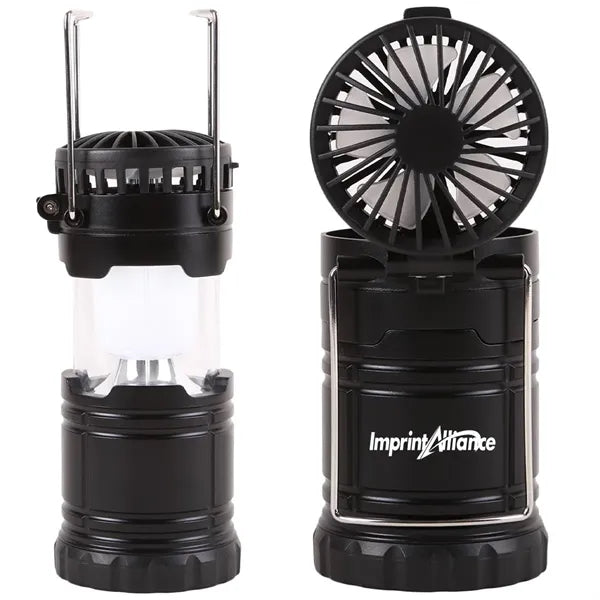 Collapsible LED Camping Lantern With Cooling Fan