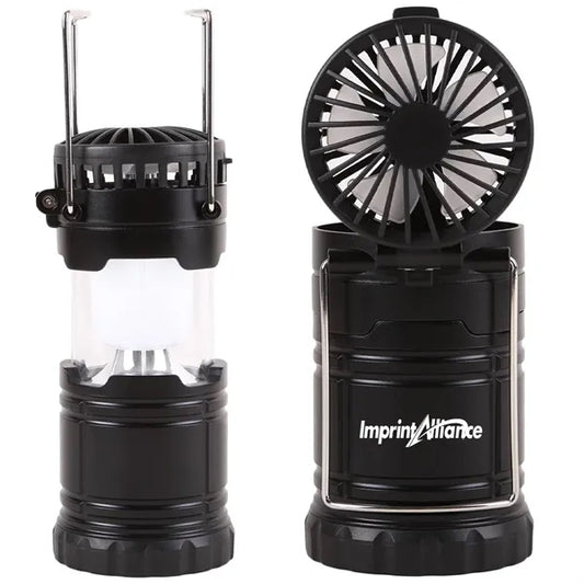 Collapsible LED Camping Lantern With Cooling Fan