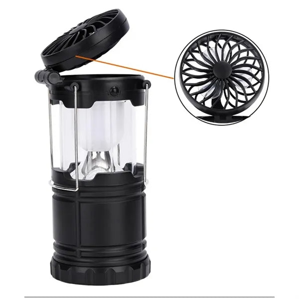 Collapsible LED Camping Lantern With Cooling Fan