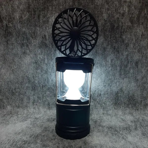 Collapsible LED Camping Lantern With Cooling Fan
